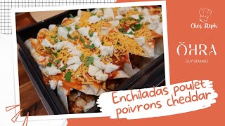 ENCHILADAS POULET POIVRONS CHEDDAR  latelier culinaire Guy Demarle [upl. by Ettie]