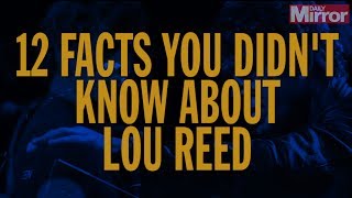 12 Surprising Facts you didnt know about Lou Reed [upl. by Orva350]