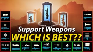 Ranking ALL 15 Support Weapon Stratagems Which is Best  Supp Weapon Tier List  Helldivers 2 [upl. by Hgielek]