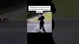 Trespassers at the Tomb of the Unknown Soldier Learn a Lesson [upl. by Enoitna258]