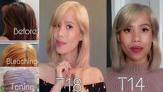 Wella T18 toner Vs Wella T14 ash blonde at home [upl. by Eelyam317]