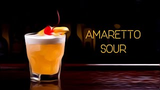 AMARETTO SOUR cocktail  recipe and how to make [upl. by Marcelline]