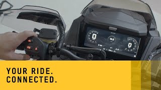 Ride connected SkiDoo 1025 Color Touchscreen Display [upl. by Assitruc]