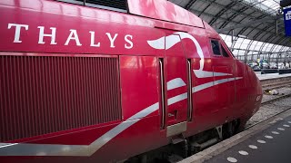 Amsterdam to Brussels on the Eurostar Thalys train in first class [upl. by Lardner580]