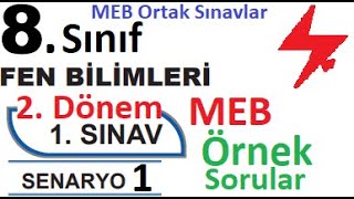 8 Sınıf Fen Bilimleri 2 Dönem 1 Yazılı Örnek Senaryo Çözümleri  Senaryo 1  MEB Örnek Sınavlar [upl. by Alleyne]