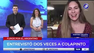 Colapinto íntimo el reencuentro con Martina Viglietti la periodista que lo entrevistó de niño [upl. by Enirrok]