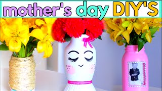 3 STUNNING FLOWER VASES  MOTHERS DAY DIY GIFT IDEAS  FEATURING BLOOMSYBOX [upl. by Inamik]