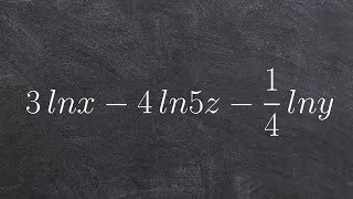 Condensing logarithmic expressions [upl. by Asilat]