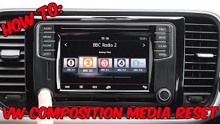 How To VW Composition Media Reset  Reboot [upl. by Odnavres317]