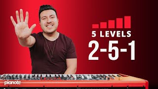 5 Levels Of The 251 Piano Lesson [upl. by Adlay]