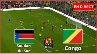 match Congo vs Soudan du Sud en direct Éliminatoires Coupe dAfrique complet simulation Gameplay PC [upl. by Jabe]