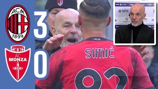 MILANMONZA 30 LE PAROLE DI PIOLI OBIETTIVO È ESSERE TRA LE PRIME QUATTRO SIMIC È MATURO [upl. by Ahar883]