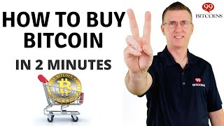 How to Buy Bitcoin in 2 minutes  2024 Updated [upl. by Yelrebma759]