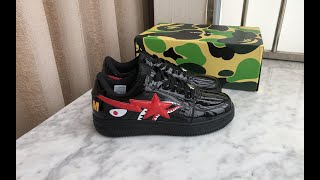 BAPE STA LOW BLACK SHARK REVIEW [upl. by Estes]