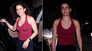 Sanya Malhotra Spotted At Dance Studio For Dance Rehearsal  MS shorts [upl. by Barvick]