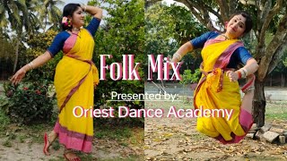 Bengali Folk Song Mix  Kalo Jole X Mone Kori Assam Jabo X Pindare Polasher Bon  Dance Cover [upl. by Gwynne]