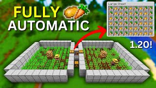 Minecraft AUTOMATIC Villager Crop Farm 120 Tutorial carrot potato [upl. by Shieh]