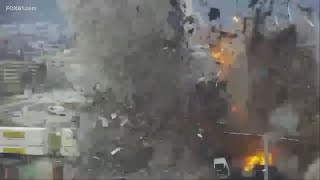 Chocolate factory explosion in Pennsylvania caught on camera [upl. by Cohin]