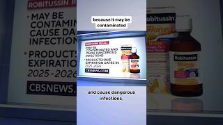 Robitussin cough syrup recalled shorts [upl. by Akla]