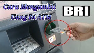 Cara Mengambil Uang di Mesen ATM BRI  Tarik Tunai   KANK AGUNG [upl. by Lenora]