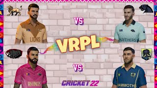 VRPL Match No 26 amp 27  Gujarat Lions vs Punjab Panthers  Ranchi Rhinos vs Mumbai Mammoths  C22 [upl. by Tiffanie]