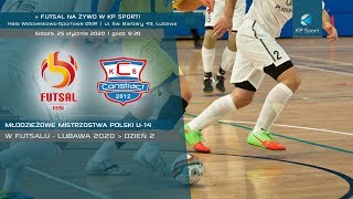 Młodzieżowe Mistrzostwa Polski U14 w futsalu  Lubawa  LIVE  Dzień 2 25012020 [upl. by Penman569]