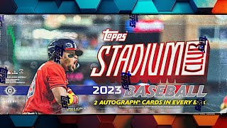 2023 STADIUM CLUB HOBBY BOX OPENING amp REVIEW NEW Release Topps Baseball Cards [upl. by Nicole590]