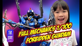 Bandai Full Mechanics 1100 Forbidden Gundam  Full Custom Gunpla  8 Year Old Paints Gunpla [upl. by Ogdan]