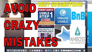 Mistakes on All USMLE STEP 1 Resources  UWORLD FIRST AID  PATHOMA BnB Rx  USMLE BOOSTER MD [upl. by Kcirevam881]