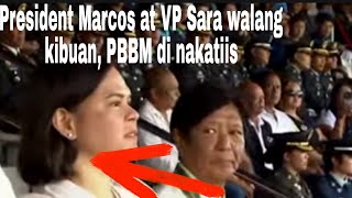 Hala VP Sara at PBBM walang kibuan sa PMA Commencement Exercises [upl. by Nerw902]