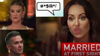 MAFS RECAP Ellie Dix shocks as she launches foulmouthed spray at reunion dinner [upl. by Ibson]