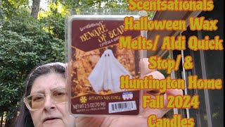 New WalmartScentsationals Halloween Wax Melts amp Aldi Huntington Home Fall 2024 Fall Candles [upl. by Vivien979]