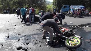 Fatal accidente deja dos motociclistas fallecidos y uno en estado de gravedad [upl. by Berey]