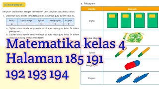 Kunci jawaban matematika kelas 4 kurikulum merdeka halaman 185 191 192 193 194 [upl. by Sharla572]