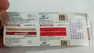 AmlokindH 1255 mg Tablet  Uses Dosage Side Effects in hindi [upl. by Renick]