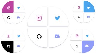 Social Media Buttons Hover Effects in HTML CSS [upl. by Ettessil193]