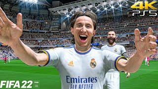 FIFA 22  Real Madrid vs Manchester City  Champions League  PS5 4K HDR [upl. by Corson]