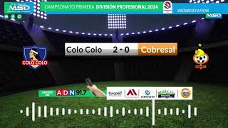 Colo Colo  Cobresal  Torneo Primera  Vigésimo Sexta Fecha [upl. by Laurent232]