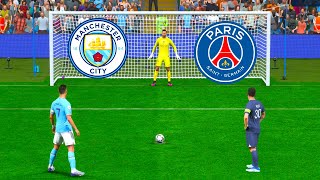 FIFA 23  MAN CITY VS PSG  PENALTY SHOOTOUT  PC NEXT GEN 4K [upl. by Lilithe]