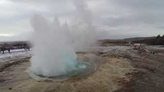 Stóri Geysir amp Strokkur at Iceland [upl. by Ralfston]