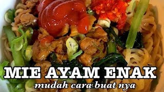 CARA MEMBUAT MIE AYAM ENAK DAN GURIH  gampang banget [upl. by Asilam]