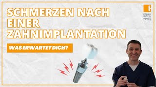 Schmerzen nach einer Zahnimplantation  was erwartet dich  Carree Dental Köln [upl. by Hausmann983]