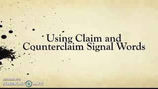 L3 Claim and Counterclaim [upl. by Bust]