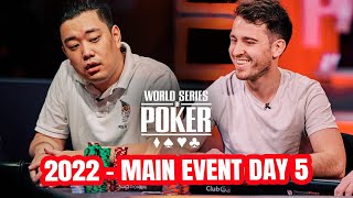 World Series of Poker Main Event 2022  Day 5 with Koray Aldemir and Super Bluffer Aaron Zhang [upl. by Zoeller]