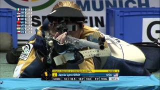 Womens 50m Rifle 3 Positions final round  Munich 2013 ISSF World Cup Final [upl. by Yesnil160]