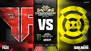 NYSubliners vs AtlantaFaZe  CDL Champs Monster Matchup  Winners Round 2 [upl. by Hseyaj]