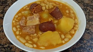 POTAJE DE HABICHUELAS Y GARBANZOS CON CHORIZO [upl. by Ycniuq]