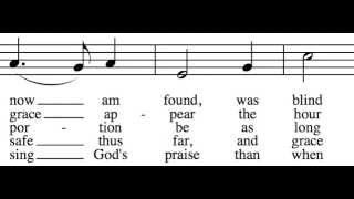 Amazing Grace  Bass Only  Learn How to Sing Hymns [upl. by Durwood]