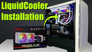 How To Install AIO cooler  Enermax Aquafusion ADV Install [upl. by Skurnik]