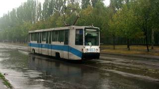 Кривий Ріг трамваї  Kryvyi Rih trams [upl. by Cindee]